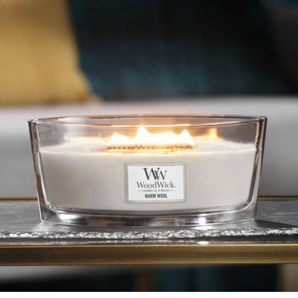 Woodwick Accents New Woodwick Warm Wool Wood Wick Ellipse Candle